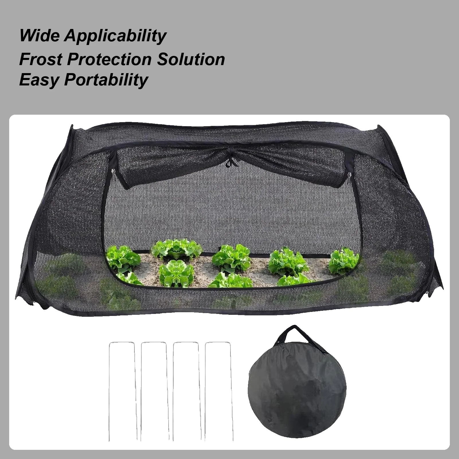 

Garden Covers For Raised Beds Mesh Flower Protector 45x19.6x17.7 Inch Garden Plant Covers For Outdoor Gardening Vegetable Flower