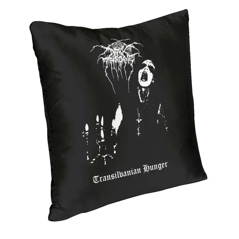 Darkthrone Transilvanian Hunger Cushion Cover Sofa Living Room Norwegian Black Metal Band    Square Throw Pillow Cover 45x45