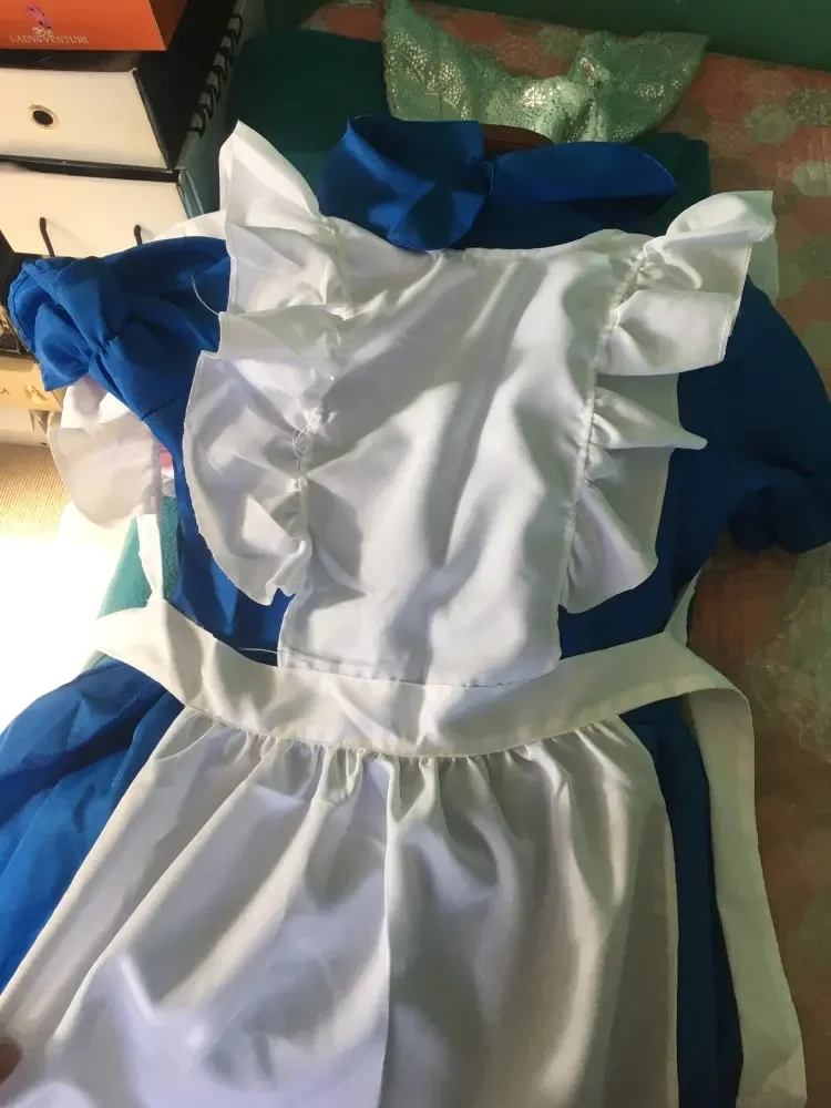 Halloween Adult Kids Girls Anime Alice In Wonderland Adventures Party Dress Up Outfits Women Sissy Maid Lolita Cosplay Costume