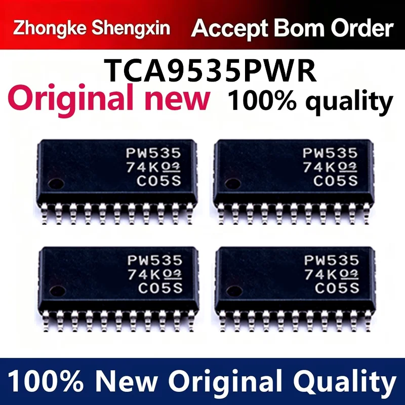 （5pcs-100pcs）TCA9535PWR TCA9535PW silk screen PW535 I/O extender original TSSO24 brand new original