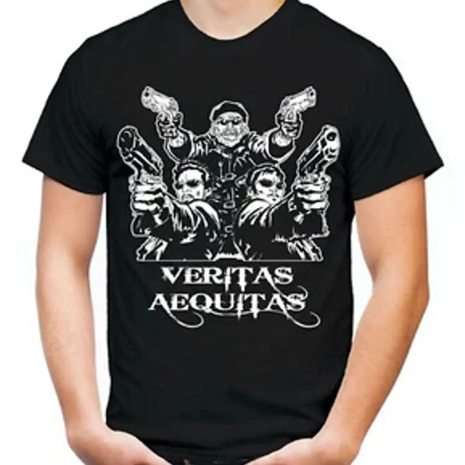 The Boondock Saints Men's T Shirt Fun Film Cult M2 vintage Washed designer clothes Unisex Top For Everyday Wear Slightly