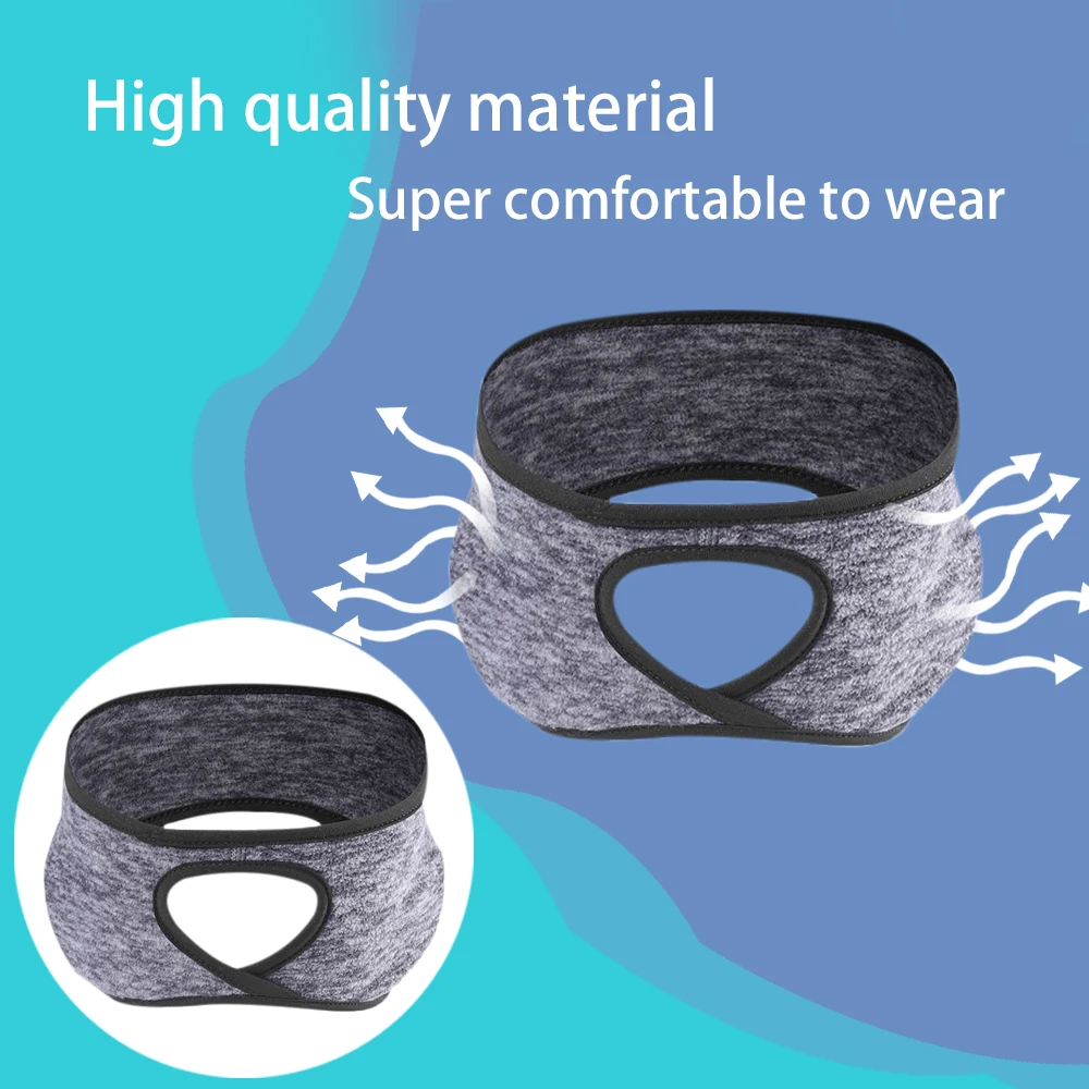 Aquecedores de ouvido de lã para homens e mulheres, Earmuffs, capas de ouvido de inverno, umidade Wicking Sweatband