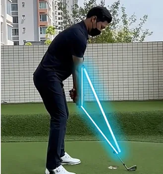 PGM Golf Swing Elastic Rope Strength Practitioner Beginner's Swing Training Golf Auxiliary Exerciser Practice Supplies