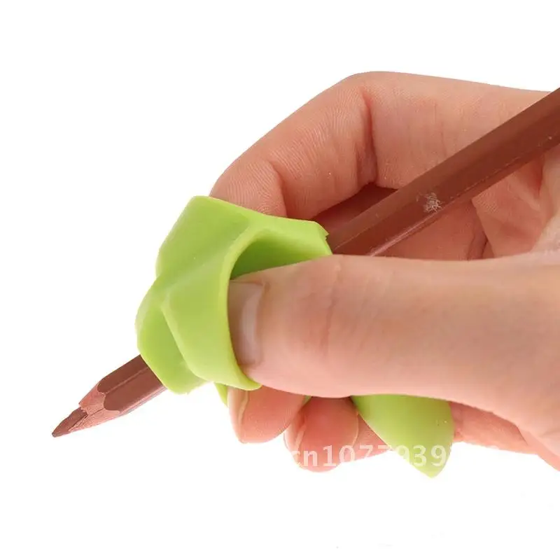 Silicone Pencil Pen Holder Children Writing Learning Tool Stationery Aid Grip Posture Correction Device  3/10pcs