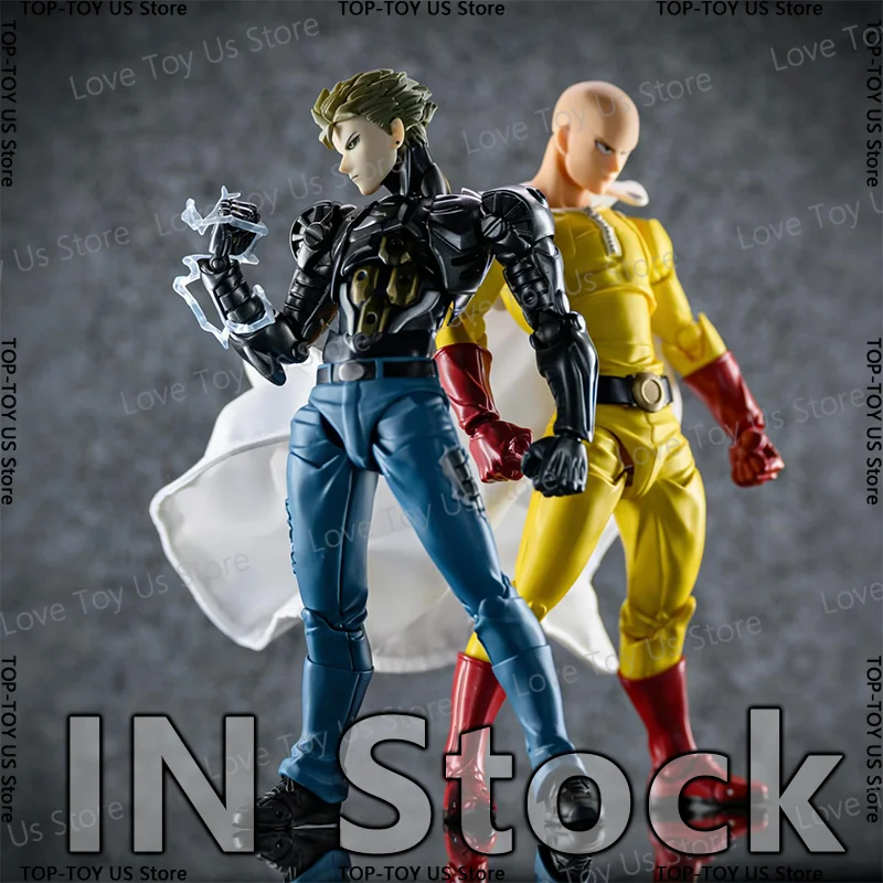 

Коллекционные фигурки KAIYODO Revoltech Amazing Yamaguchi One Punch Man: Сайтама и Генос, подвижные модели из ПВХ, аниме-игрушки