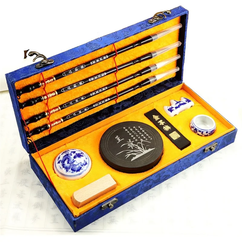 ABKS-10 pezzi pennelli per calligrafia set regalo cinese pittura strumenti per acquerello set di pennelli artistici Sumi Kanji regalo