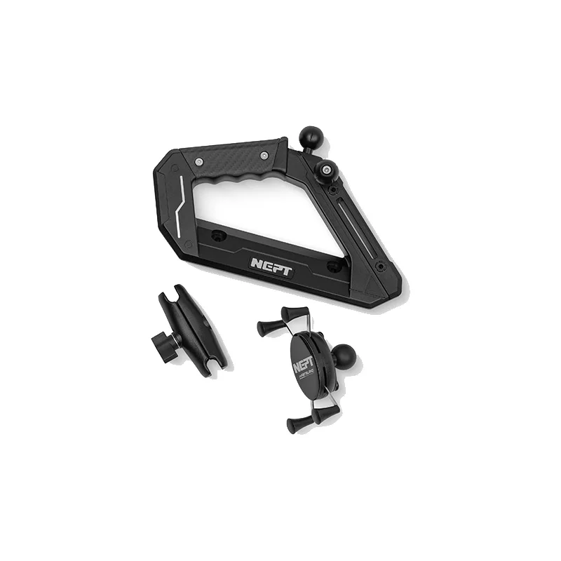 Off Raod 4x4 Accessories Carbon Fiber Center Console Grab Handle w/ Phone Holder Hole For Ford Bronco 2021-2026 (Exclude Sport)