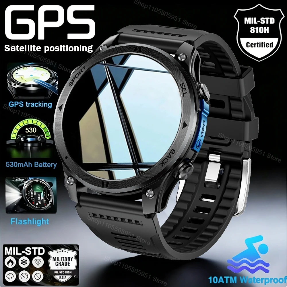 

T-Rex3 Pro GPS Offline Map 530mAh Battery Smart Watch Built in Swim Sports Clock 10ATM Waterproof Outdoors Military Watches