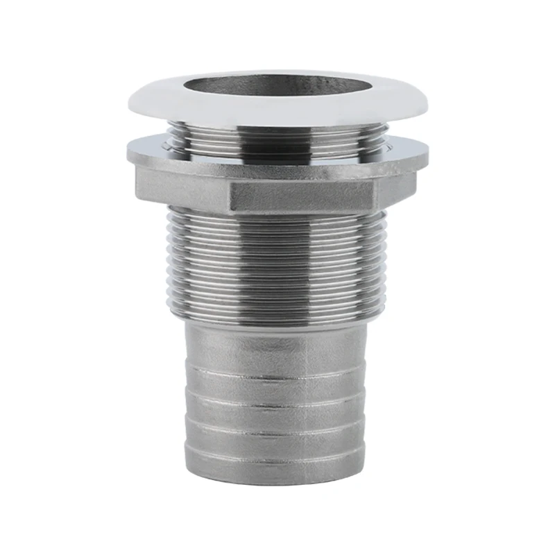 AndyMarine 316 Stainless Steel Thru Hull Fitting Outlet Drain Hose Pipe Boat Accessories Drain Plug Kit