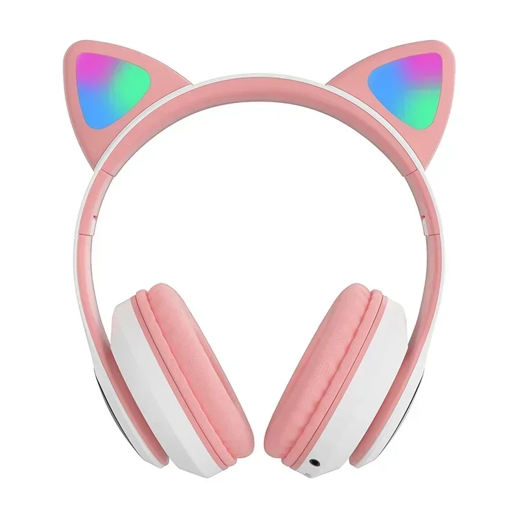 LED Flash  Wireless Cat Ear Headsets