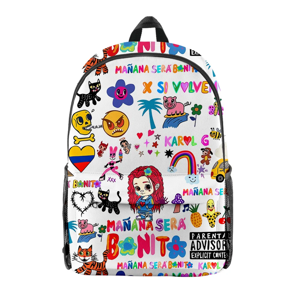 

Classic Manana Sera BonitoI pupil Bookbag Notebook Backpacks 3D Print Oxford Waterproof Boys/Girls Fashion Travel Backpacks