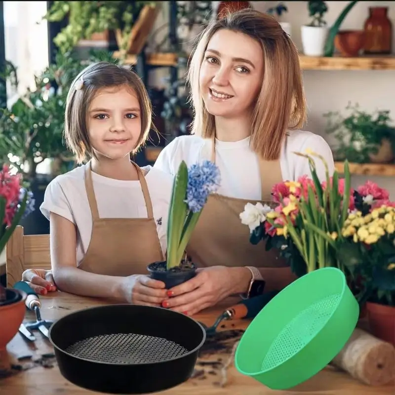 [J] Plastic Soil Sieve Filter Mesh For Soil Stone Sifting Filtration Home Garden Flower Plant Nursery Tools