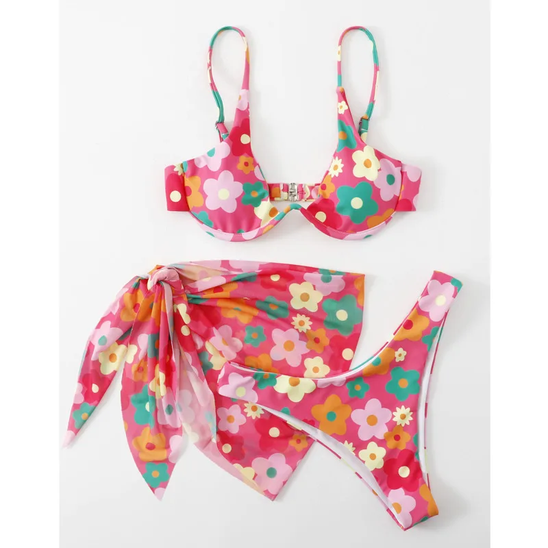 Nuevo estampado, Bikinis sexis, trajes de baño para mujer, traje de baño Push Up para mujer, ropa de baño para playa, trajes de baño, conjunto de Bikini brasileño, bañista para piscina