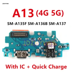 Charging Port USB Dock Flex Cable For Samsung Galaxy A13 4G 5G A135 A136 A137 A135F Charging Board Module With Microphone