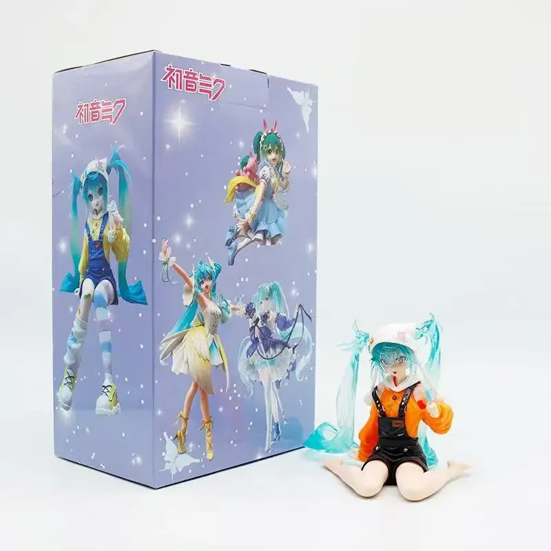 Gorąca wyprzedaż! Na stanie! Figurka Hatsune Miku - Lollipop Ver. - PVC 14CM, figurka anime, model kolekcjonerski.