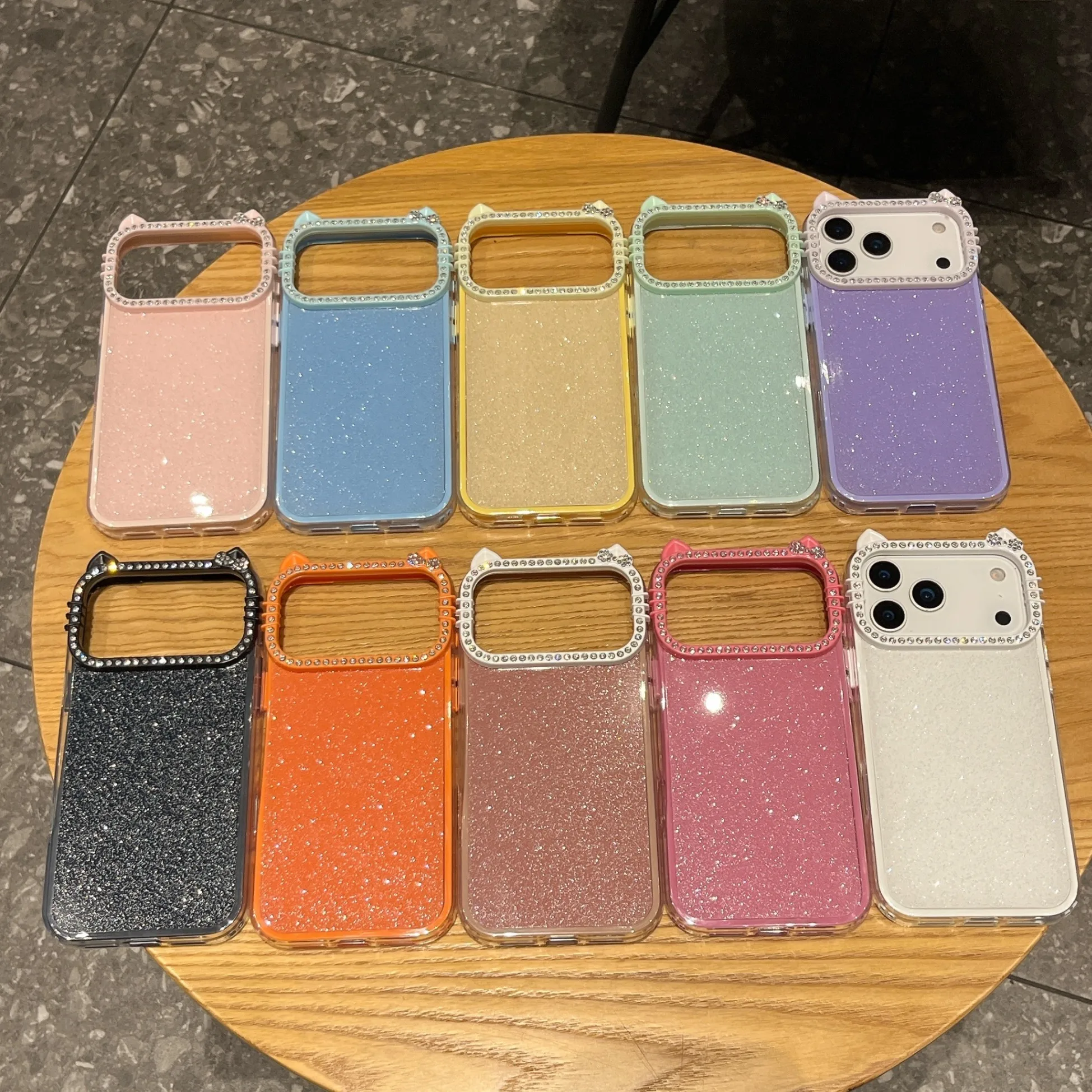 Чехол для телефона с кошачьими ушками подходит для iPhone 17, 16, 15, 14, 13, 12 pro Max, новый креативный персонализированный женский чехол с защитой от падения, новая мода