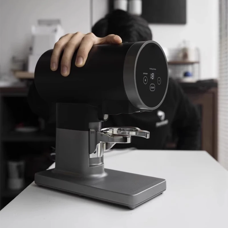 Pressino per caffè elettrico automatico pressino da 58 mm Martello per polvere di caffè commerciale Pressa piatta in acciaio inossidabile Pressa per polvere elettrica