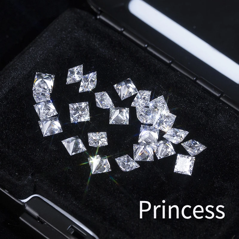 

1.5x1.5mm - 5x5mm Square Princess DEF VS Melee Lab Grown Diamonds HPHT Loose Diamond Wholesale