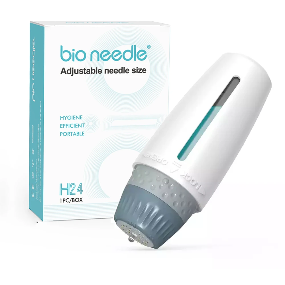 novo-aparelho-de-beleza-portatil-caneta-de-microagulhamento-ajustavel-h24-com-24-agulhas-aplicador-de-serum-bio-needle-e-capacidade-de-10ml
