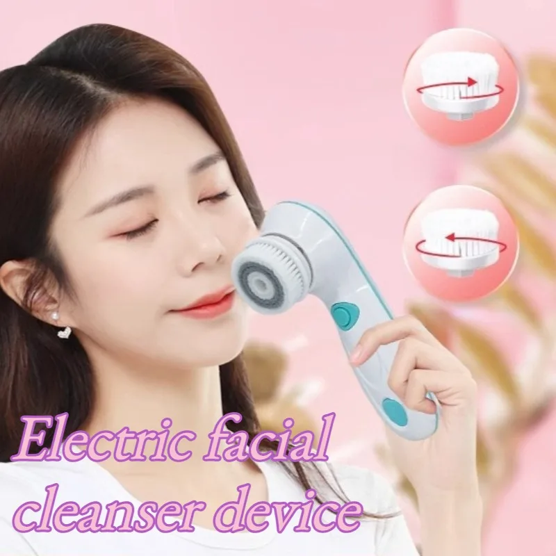 Mini Dispositivos Elétricos de Limpeza Facial Recarregáveis para Uso Doméstico, Aparelhos Multifuncionais de Limpeza Facial, Massageador Portátil à Pr
