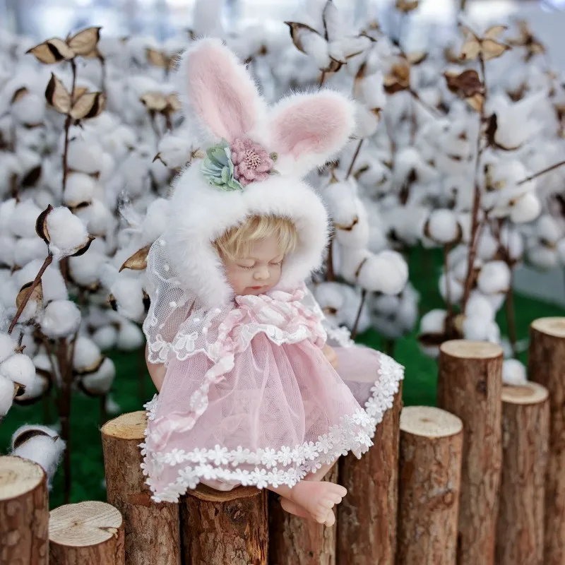 

Cloveray 12 inch Original Full Body Vinyl Doll Cute Rabbit Plush Set Handmade High-quality Toys For Kid Birthdays Xmas Gifts