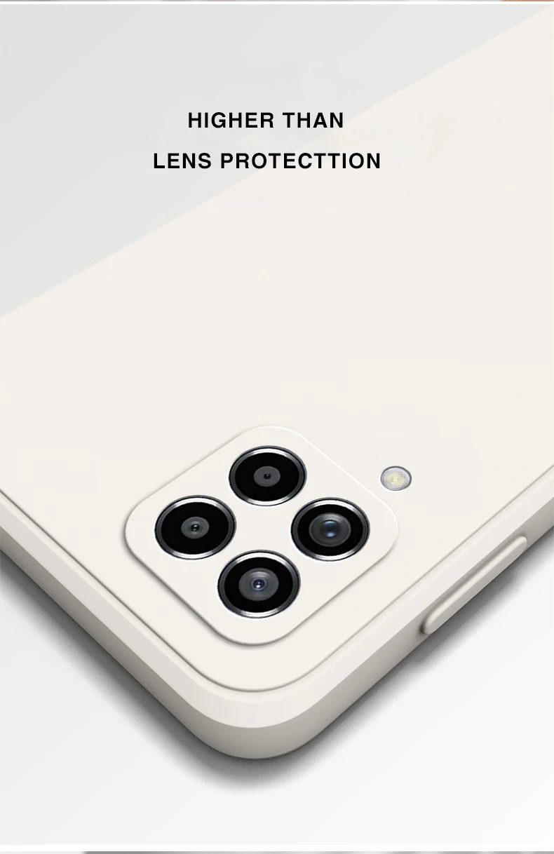 Funda Platz Telefon Fall für Samsung Galaxy A22 4G M22 M32 4G Flüssigkeit Silikon Fundas Kamera Schutzhülle zurück Abdeckung Fall – Detail 8