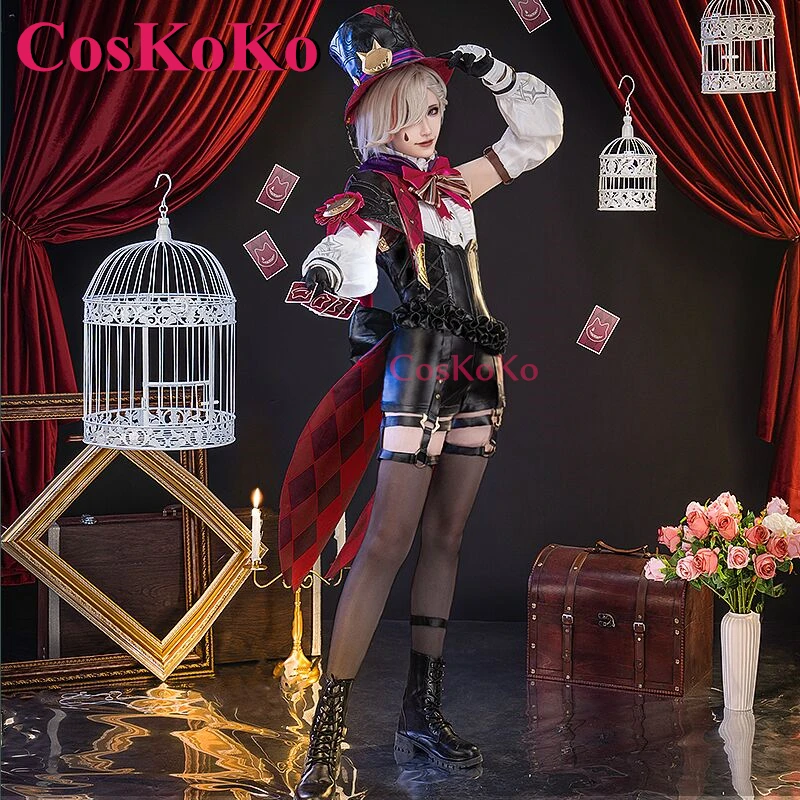 

CosKoKo Lyney Cosplay Costumes Game Genshin Impact Magician Fashion Sweet Jumpsuit Halloween Party Role Play Clothing S-3XL New