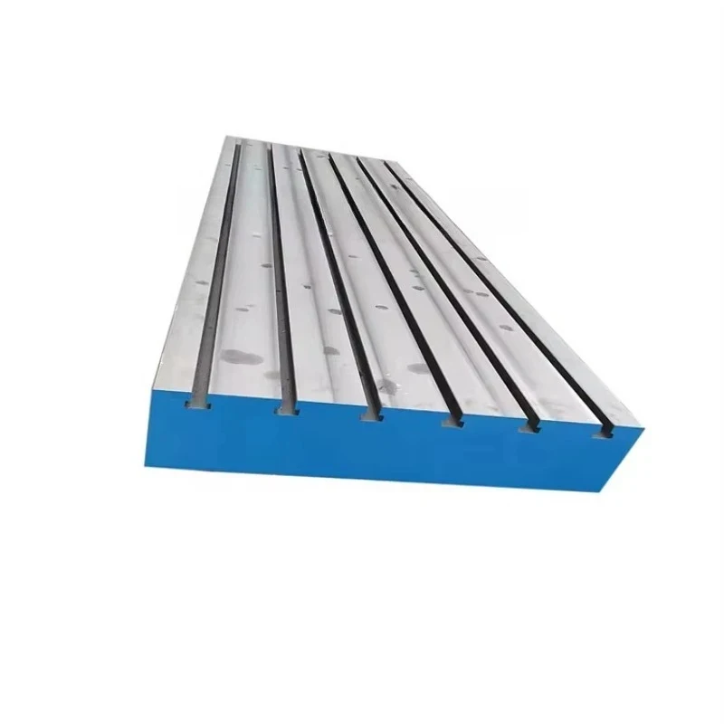 Cast iron floor splint T-slot measuring table for hine inspection and welding measurement tools