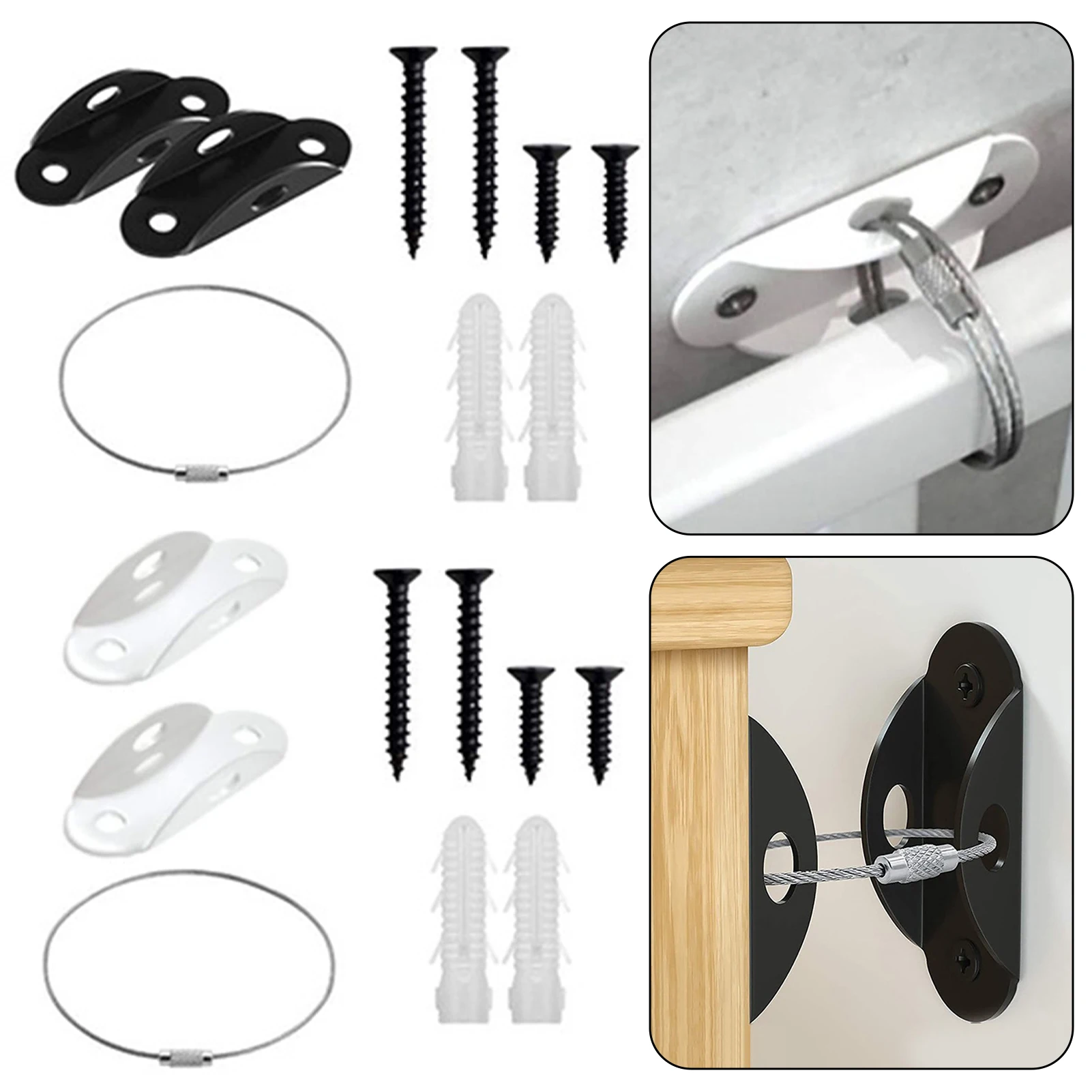 Furniture Anchors For Baby Proofing Anti Tip Furniture Wall Anchors Prevent Baby Pet From Falling Furniture Child Safety Straps
