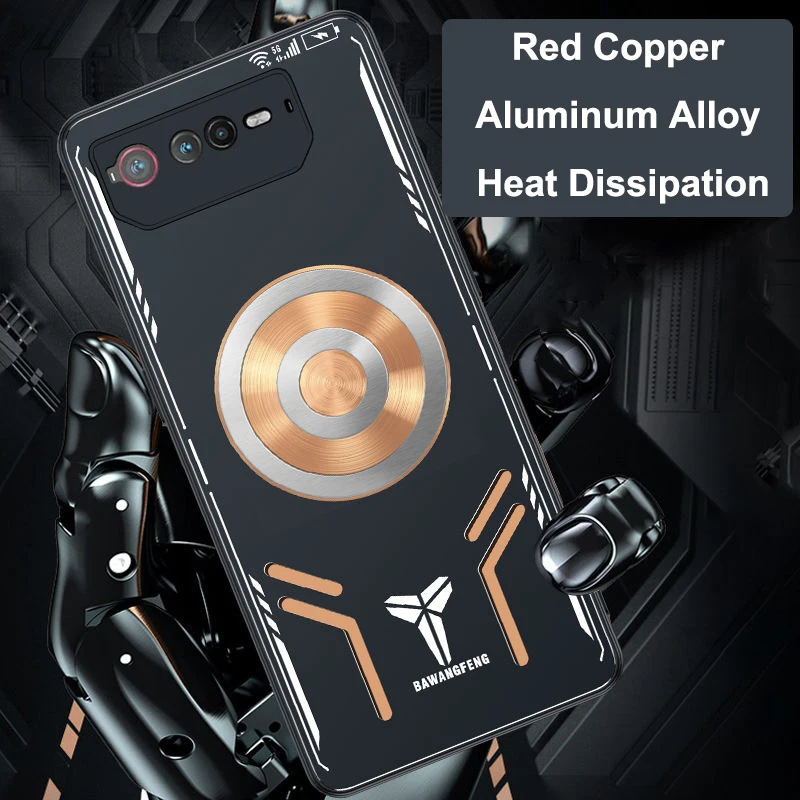 ROG5 Case For Asus ROG 6 Pro Copper Aluminum Heat Dissipation Case For ROG 5S Pro Cooling Cover with Cooler For ROG 5 ROG 6 6G