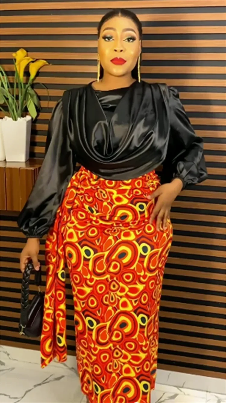 Ensemble deux pièces de robe africaine pour femmes, robes de soirée de mariage, grande taille, vêtements africains Ankara Dashiki, dame élégante