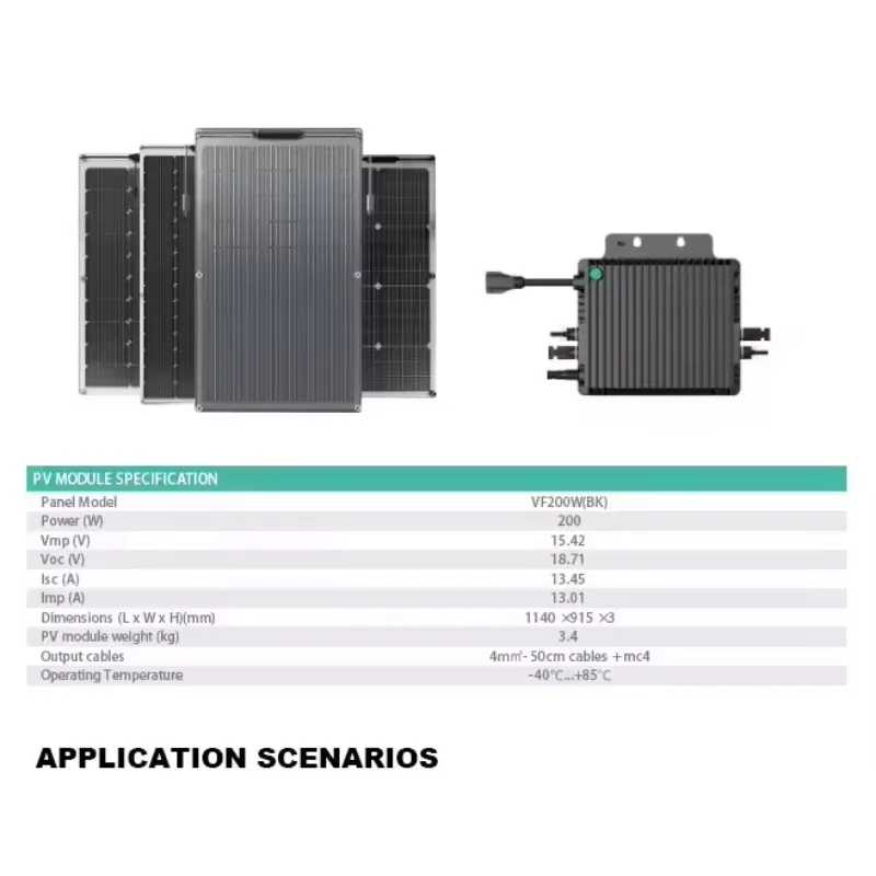 400W-800W Mini Hybrid Solar Inverter Off Grid Micro Inverter Single Phase Output for Home Solar Panel System