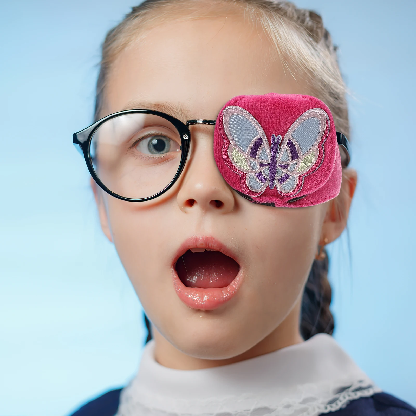 

2 Pcs Single Eye Kids Patches Blindfold Covers for Children Breathable One