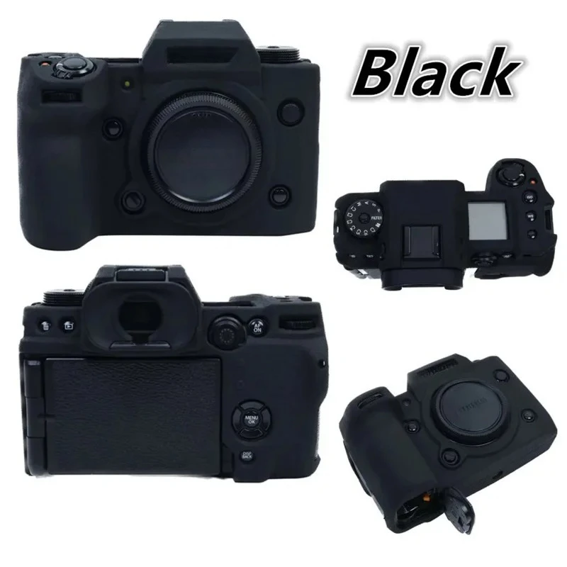 

Soft silicone Armor Skin case For Fujifilm X-H2 X-H2s xh2 xh2s protective body cover camera bag anti-skid texture design