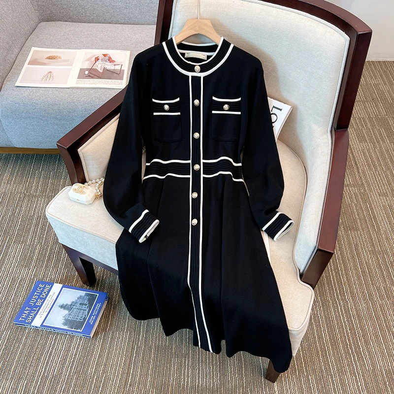 Plus size malha midi dr thi camada de base quente dr para plus size feminino temporada de inverno cintura alta a linha dr coreano sle