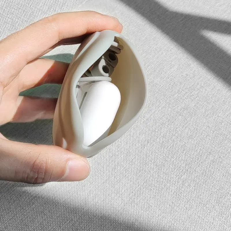 2PCS Silicone Cell Phone Cable Bag Data Cable Storage Box Travel Earphone Wire Key U Drive USB