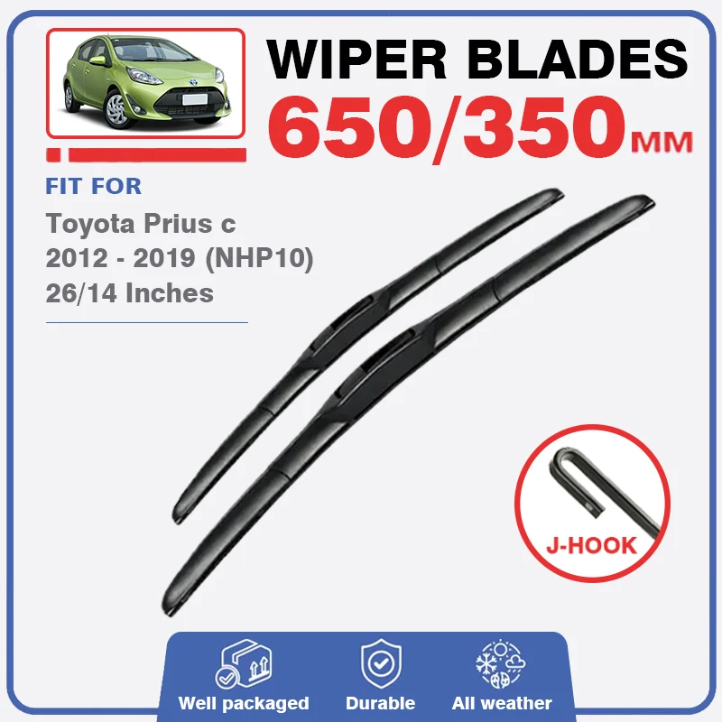 Front Wiper Blades For Toyota Prius C 2012 - 2019 NHP10 Windscreen Windshield Window Car Accessories 2013 2014 2015 2016 2018