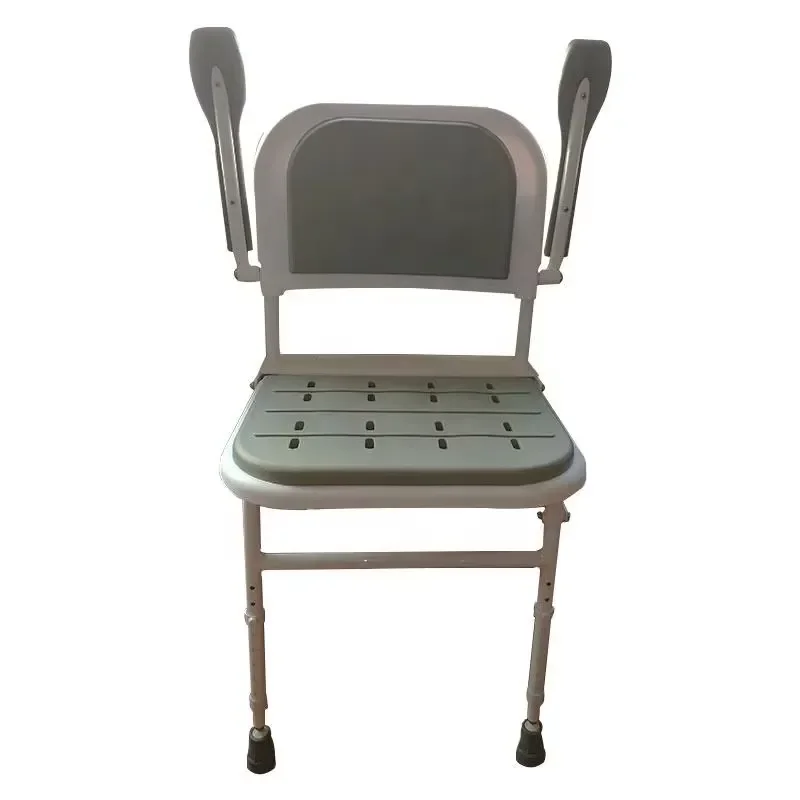 Wall Mounted Folding Shower Seat with PU Cushion Powder Coated Safety Stool CE Certified Bathroom Aid for Elderly and
