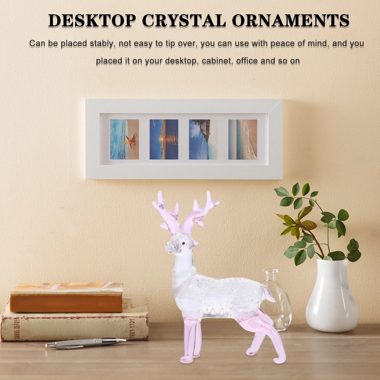 

CORHAD Figurine Home Decor Sculpture Animal Craft Ornament Desktop Decoration Memorial Statue Crystals