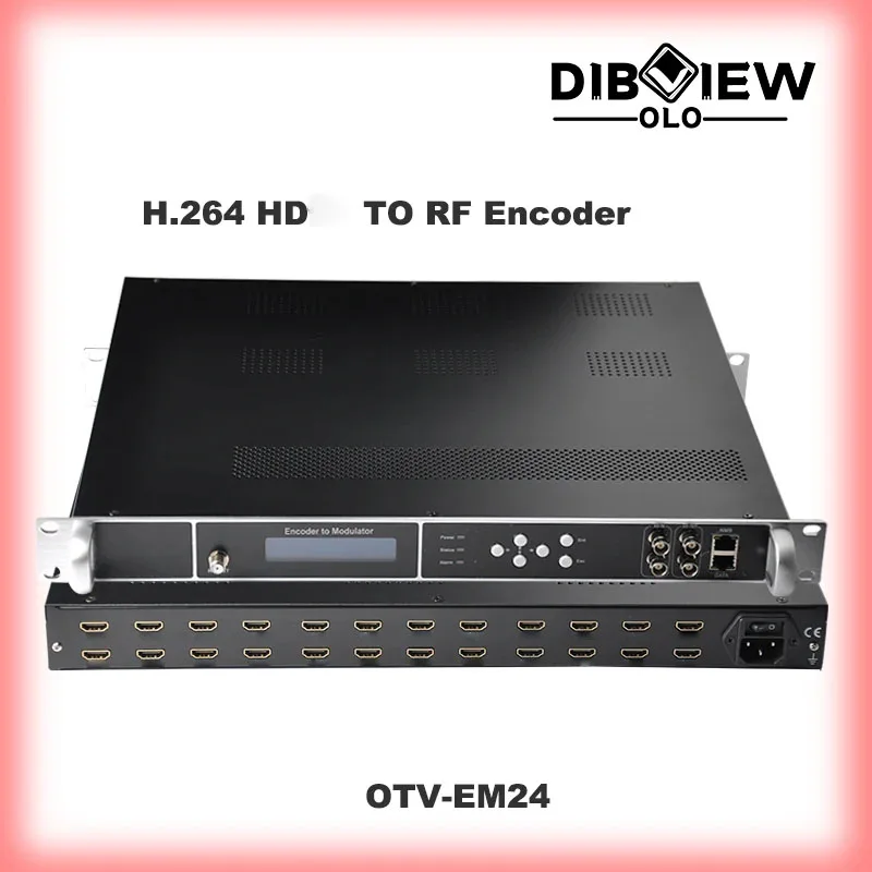 

Dibview OTV-EM24 HDMI Video Encoder Modulator Hotel TV Solution H.264 QAM DVB-T RF Modulator