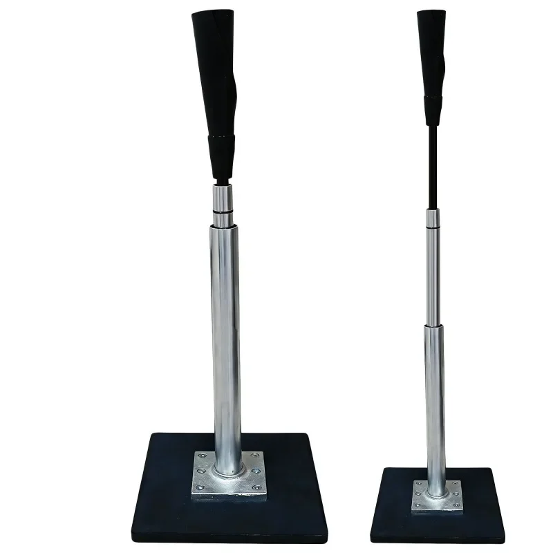 Retractable Height Baseball Rubber Strike Trainer, Youth Adult Single Hole Trainer, Baseball Trainer