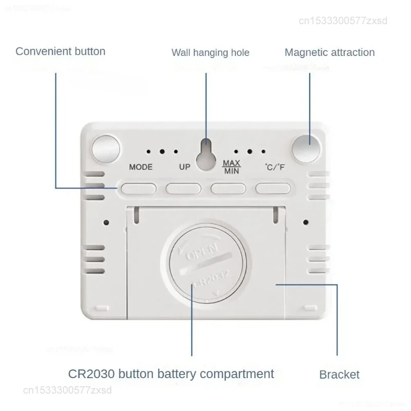 Picture 7:  Multifunction Thermometer Hygrometer Automatic Electronic Temperature Humidity Monitor Clock Function LCD Digital Display