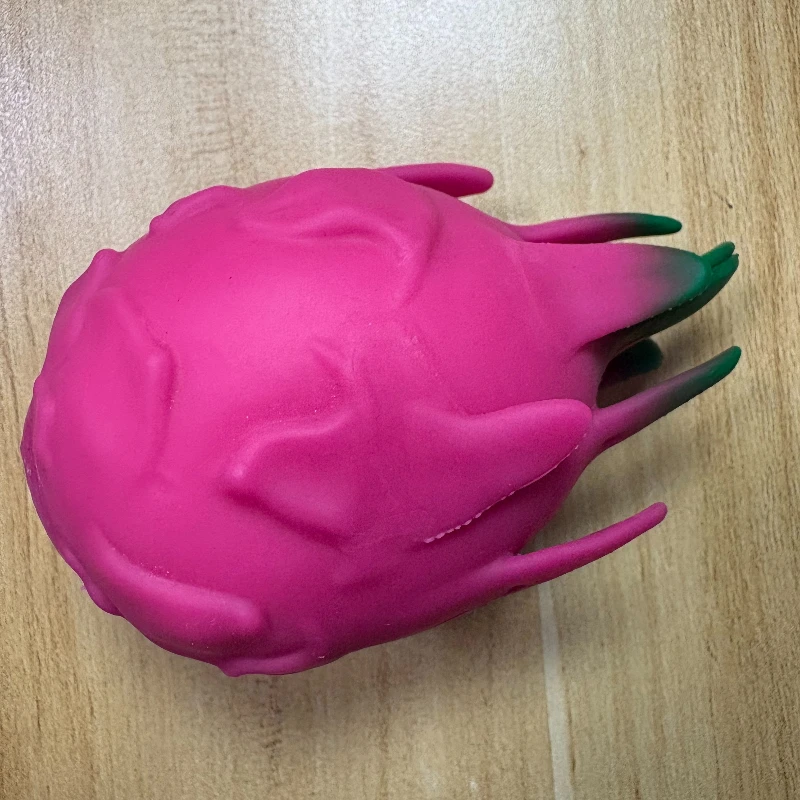 Handmade Crunchy Squishy Durian and Dragon Fruit Stress Ball Squeeze Toy, Squishy Fidget Ball, ASMR Sensory Stress Relief Toy - view 5