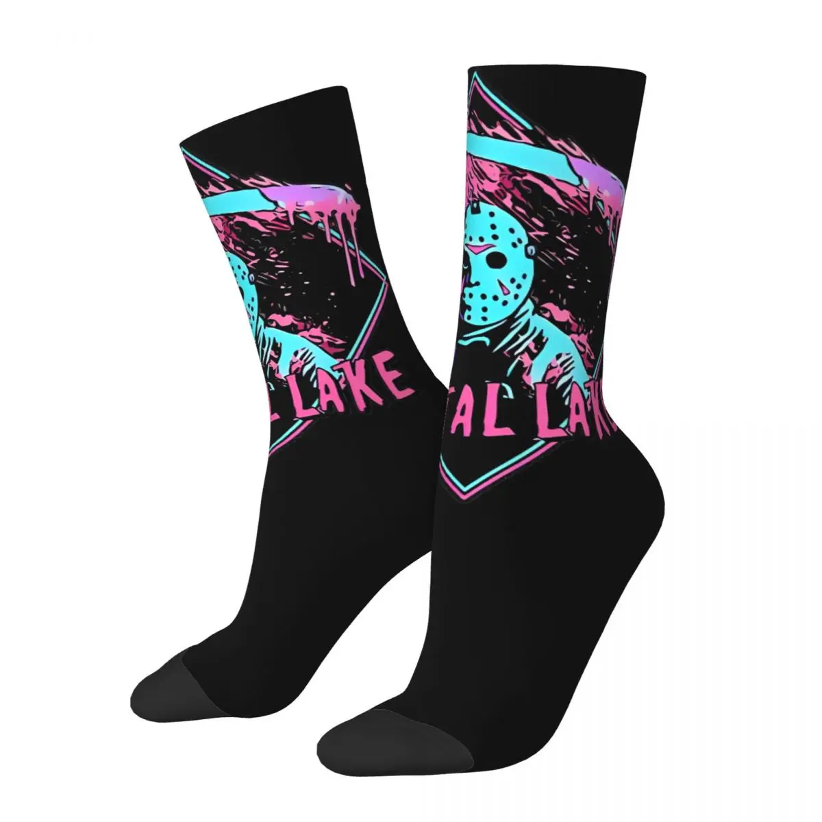 Autumn Winter Hip-hop Men's Women's Jason Michael Myers Socks Halloween Horror Movie Sweat Absorbing Basketball Socks