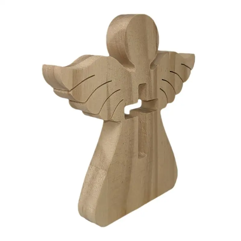 Wood Money Holder Wood Angel Money Cash Holders Wooden Crafts Ornament Creative Wooden Crafts Money Holder For Baptism Communion