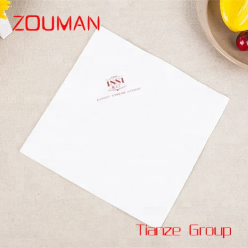 Custom , Color Logo Printed Napkin Tissue For Restaurant