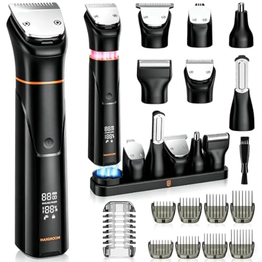 

All-in-One Beard Trimmer for Men, Electric Waterproof Wet/Dry Razor Shaver for Mustache, Facial, Beard Styler, Mens Beard Groom
