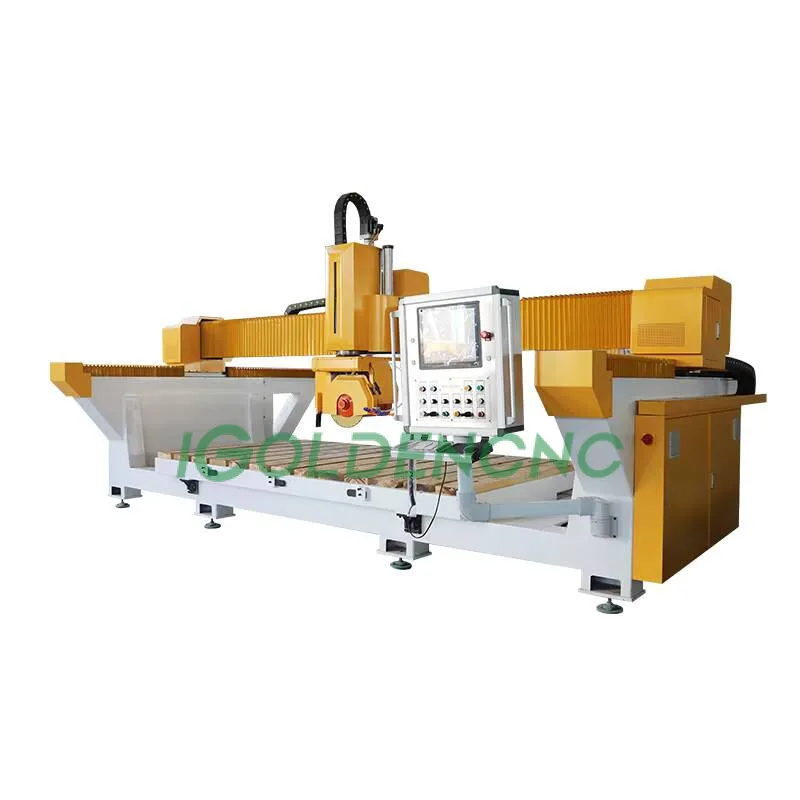 Exclusive Quartz Sink Making 5 Axis CNC Stone Bridge Saw Granite Cutting Hine With Camera