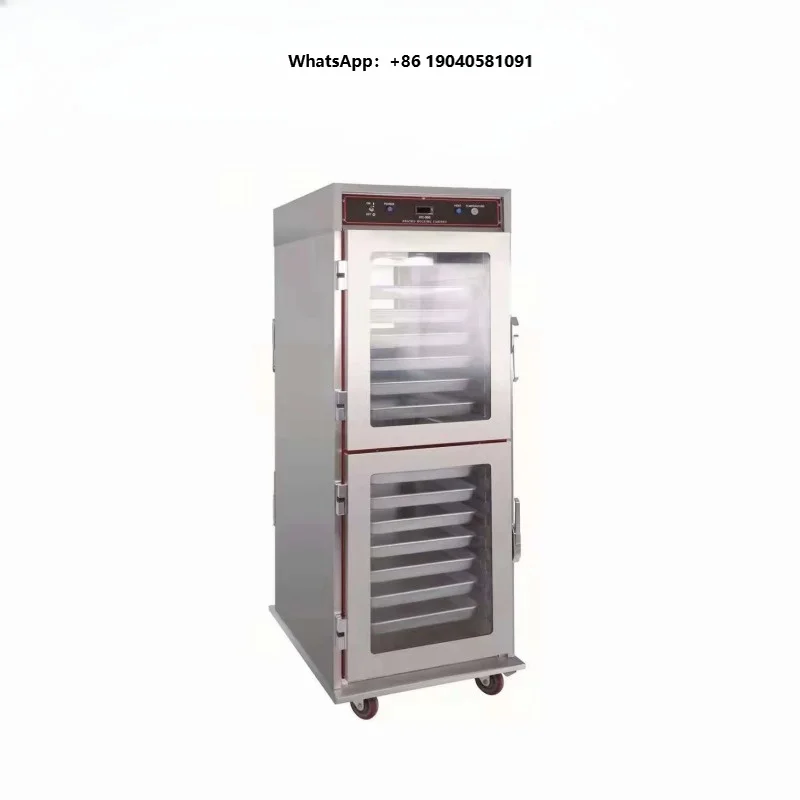 220V Vertical Warming Cabinet Food Warmer Fried Chicken Pizza Heat Preservation Machine