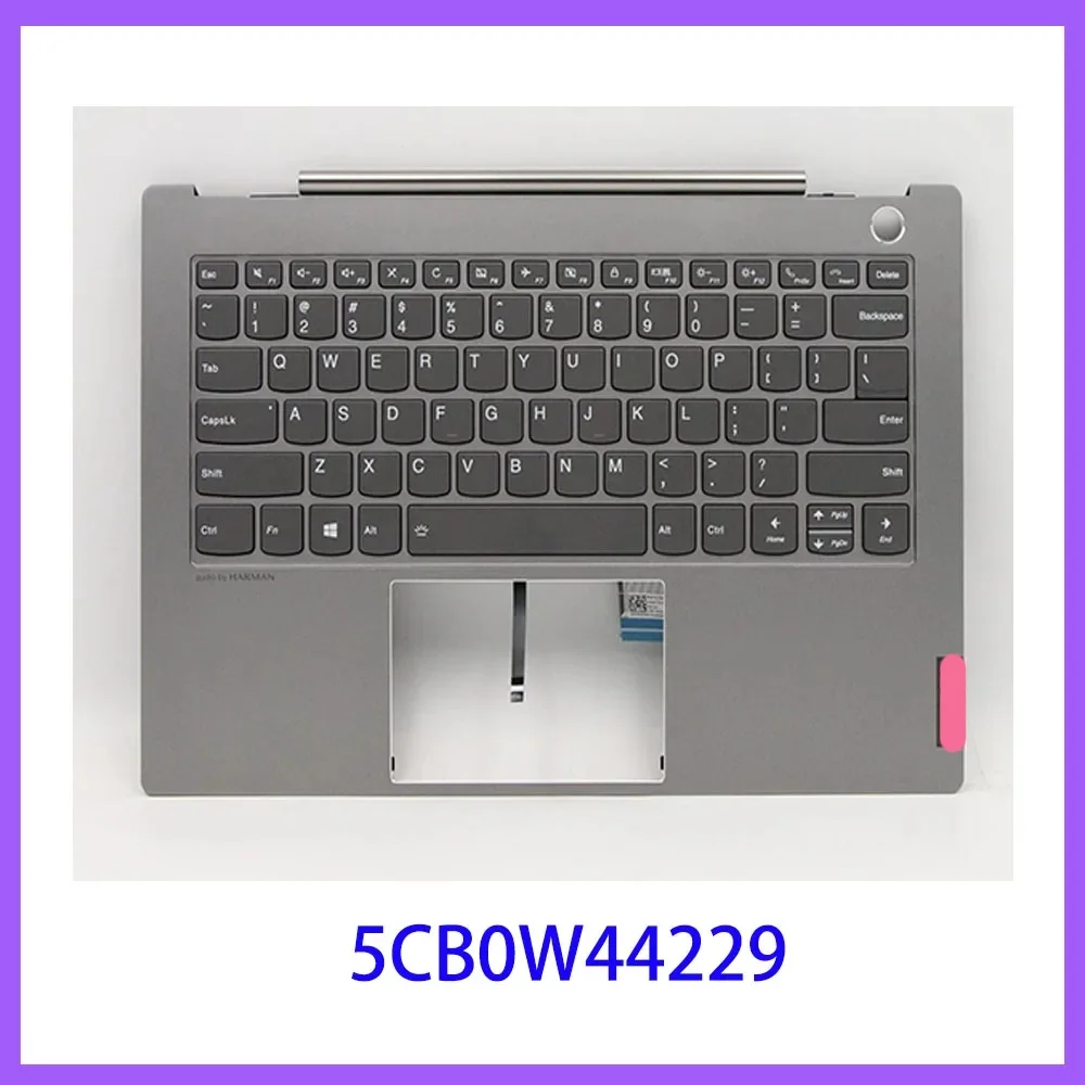 5CB0W44229 NEW original For lenovo thinkbook 14s-IML 14S-ARE Keyboard Palmrest cover case with backlight wifi Antenna